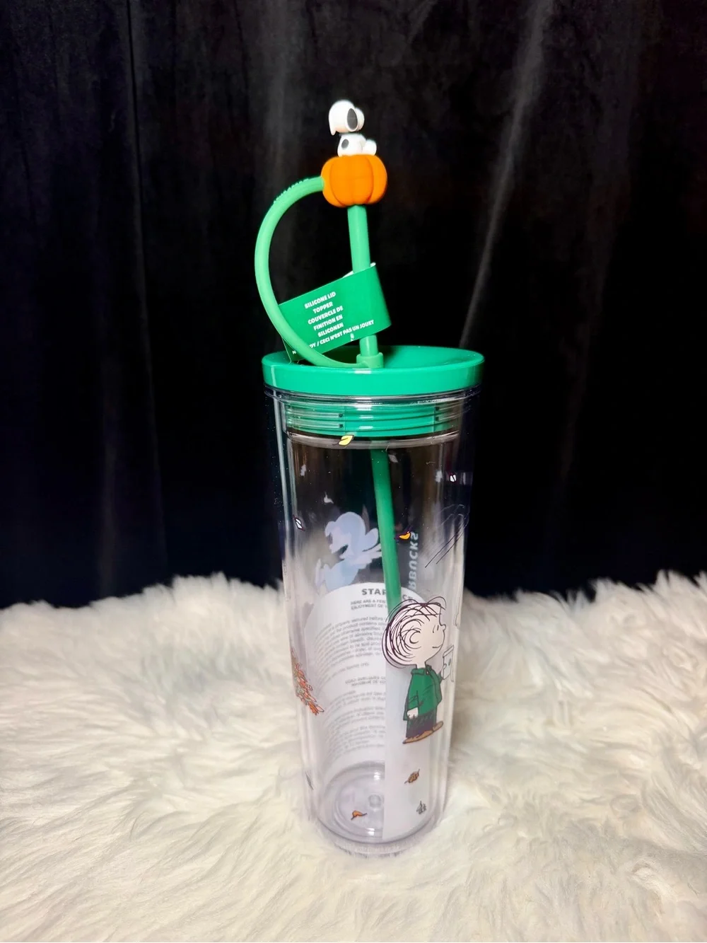 Starbucks Peanuts Snoopy Plush & Fall Tumbler Set